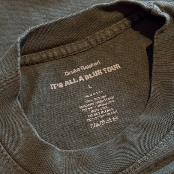 Drake IAAB 2023 Tour Merch “I Like What Drake Likes" Forest Green Tee Size Large - Picture 3 of 6